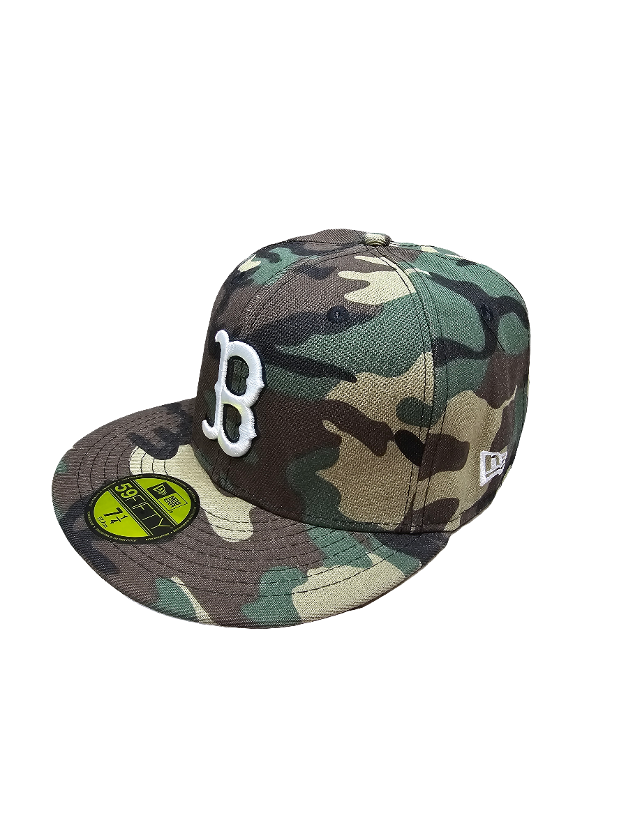 Boston Red Sox Hat Cap Adult New Era 59FIFTY Fitted Camouflage