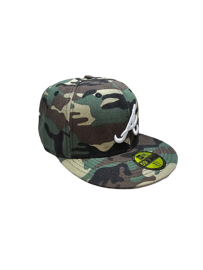 Atlanta Braves Hat Cap Camouflage New Era 59Fifty Mens Fitted MLB Adult