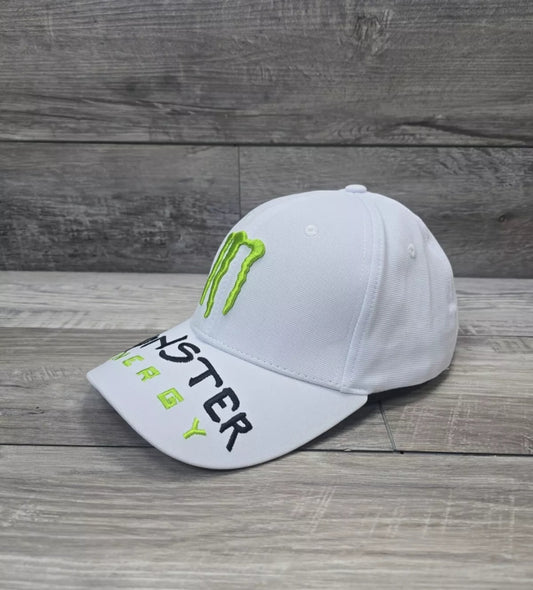 Monster Energy Drink Classic Logo Fully Embroidered Strapback Hat Cap Adult