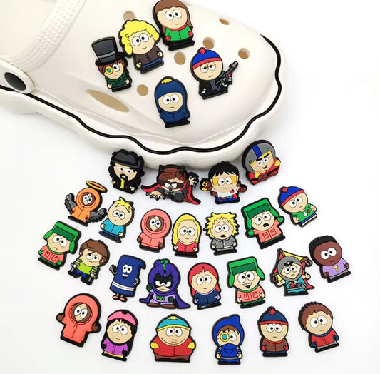 30 Piece Lot of South Park Shoe Charms for Crocs Cartman Kenny