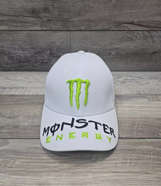 Monster Energy Drink Classic Logo Fully Embroidered Strapback Hat Cap Adult