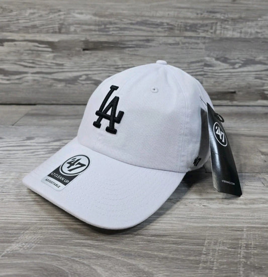 Los Angeles Dodgers 47' Brand Cap Hat Adult Mens MLB Baseball Strapback White