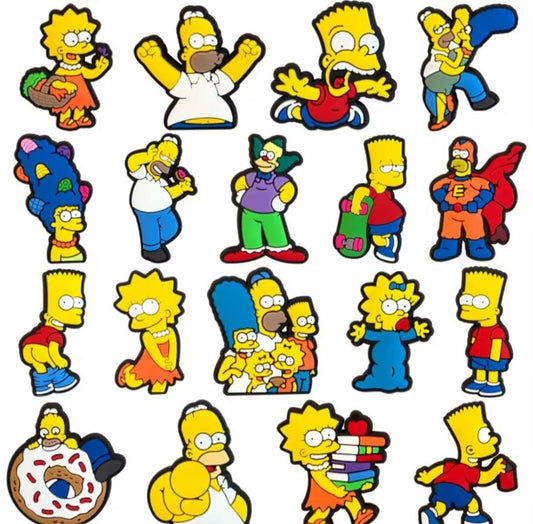 Simpsons 18 Piece Funny Simpsons Tv Show Crocs Charms Shoes Charms